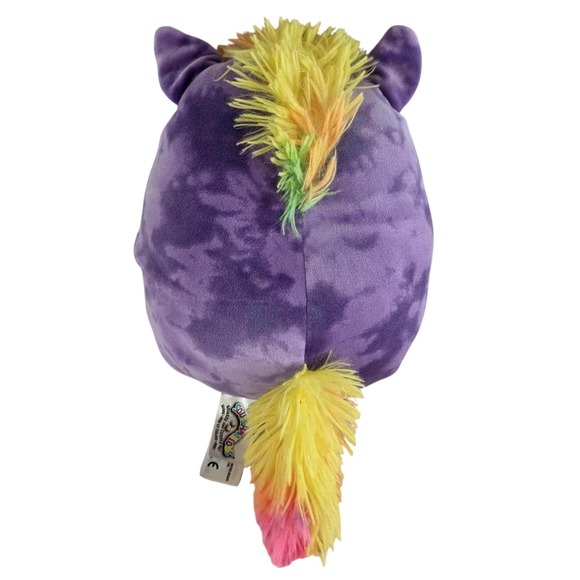Squishmallow Mystery Squad Purple Unicorn Wink Rainbow Tie Dye Plush Doll - Picture 2 of 5